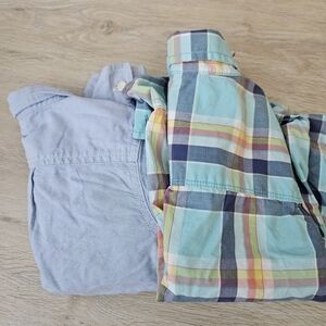 OshKosh B'gosh Multicolor Plaid Shirt And Gap Kids Long Sleeve